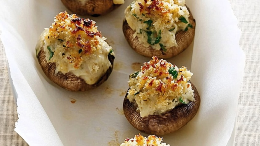 Martha Stewart Goat-cheese Stuffed Mushrooms