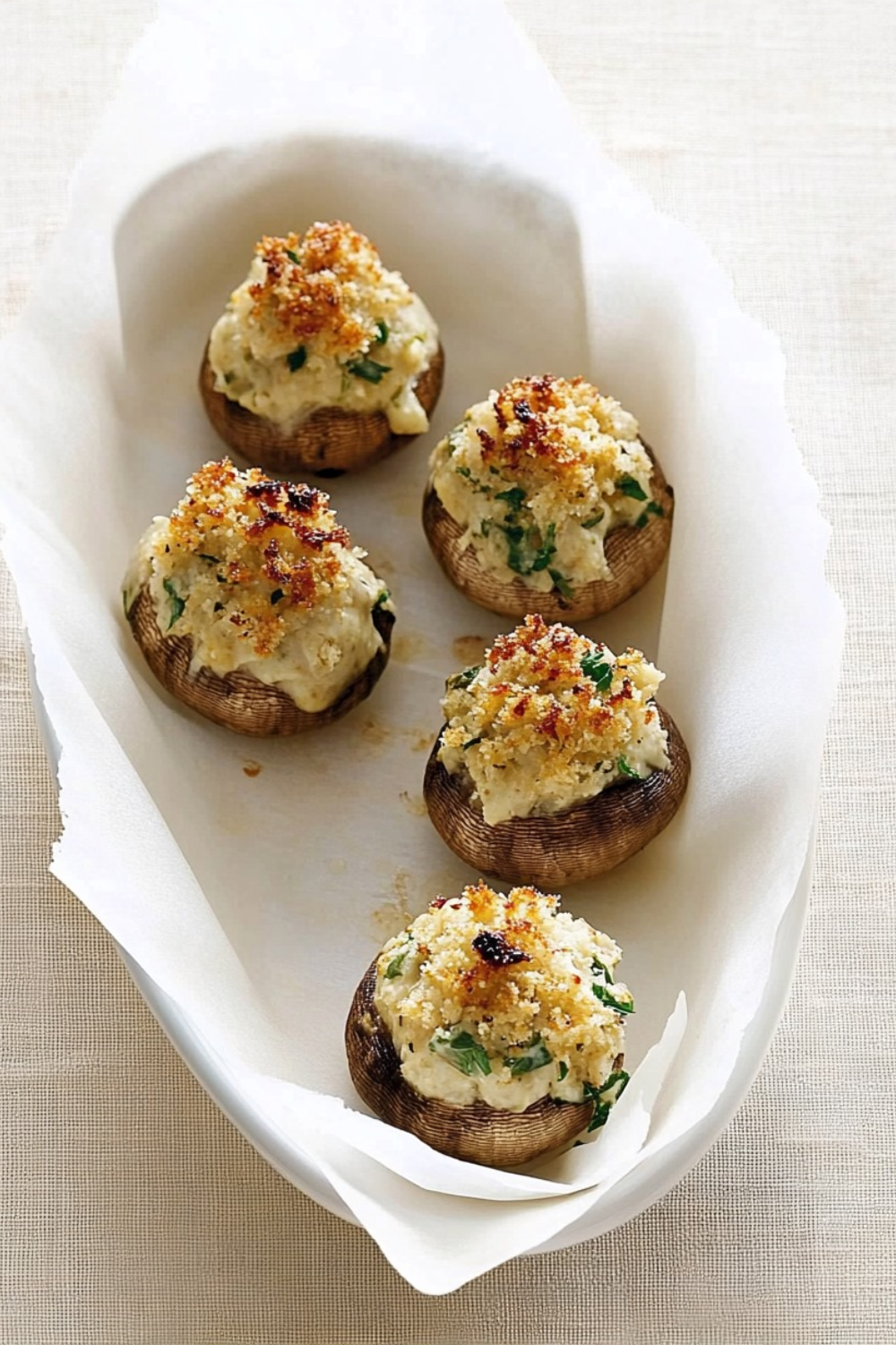 Martha Stewart Goat-cheese Stuffed Mushrooms