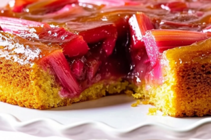 Martha Stewart Upside Down Rhubarb Cake