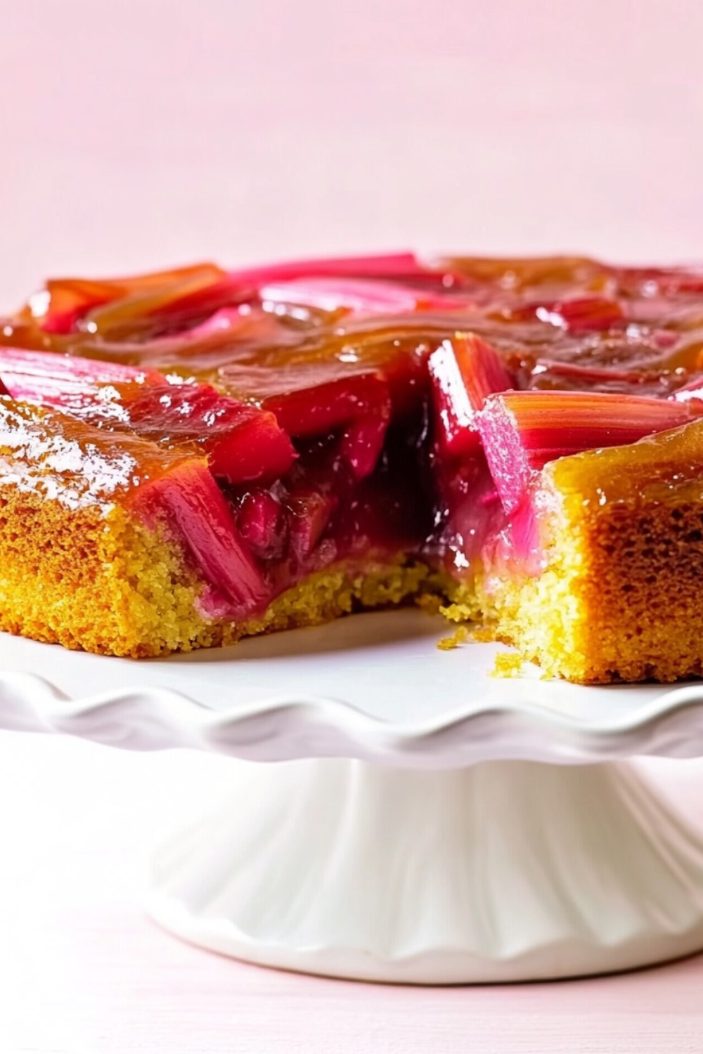 Martha Stewart Upside Down Rhubarb Cake