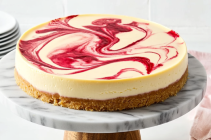 Martha Stewart Raspberry-Swirl Cheesecake