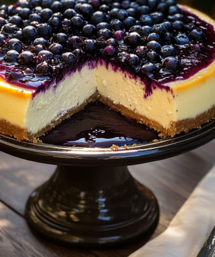 I Tried Martha Stewart’s Baked Cheesecake with Blueberry Topping, and It Stopped Me in My Tracks