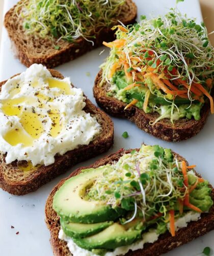 Avocado-and-Sprout Club Sandwiches Recipe
