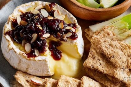 Baked Camembert with Cherry Jam Recipe