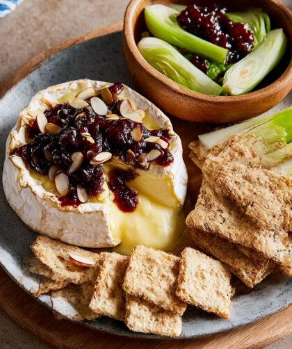 Baked Camembert with Cherry Jam Recipe