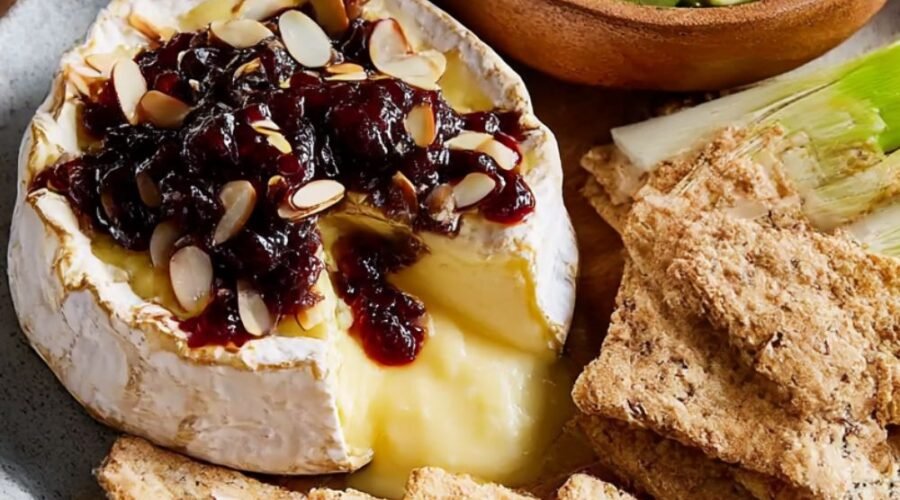Baked Camembert with Cherry Jam Recipe