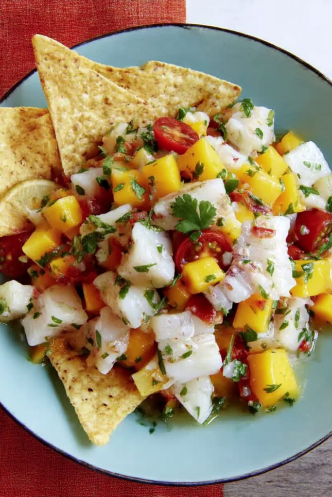 Ceviche with Tropical Fruit and Habanero Recipe