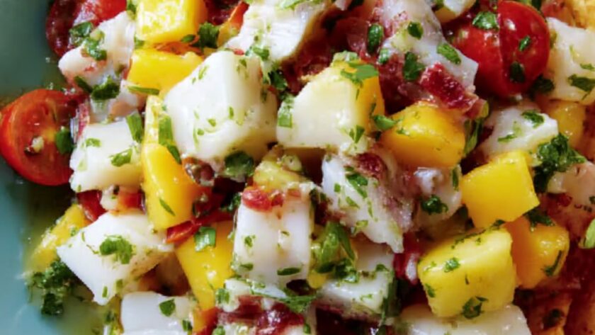 Ceviche with Tropical Fruit and Habanero Recipe
