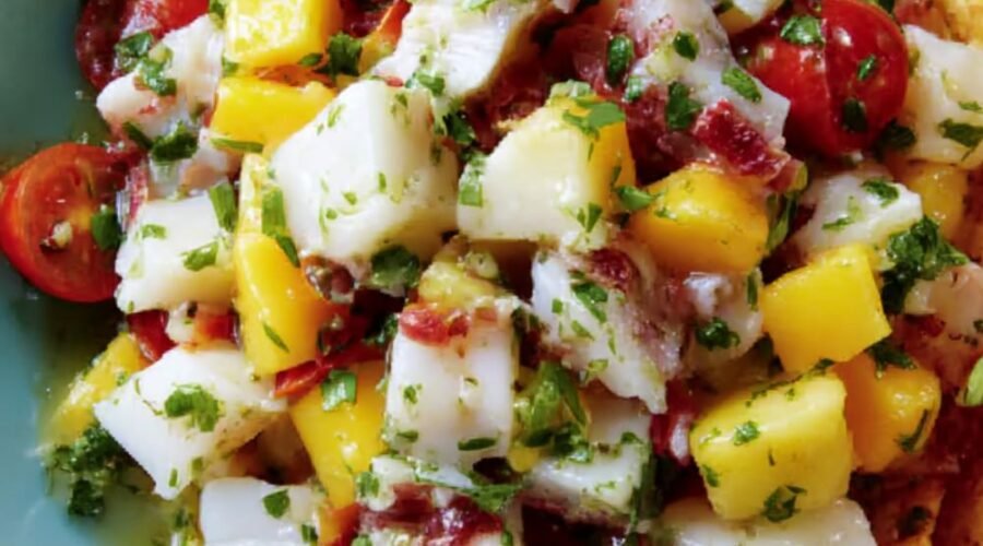 Ceviche with Tropical Fruit and Habanero Recipe