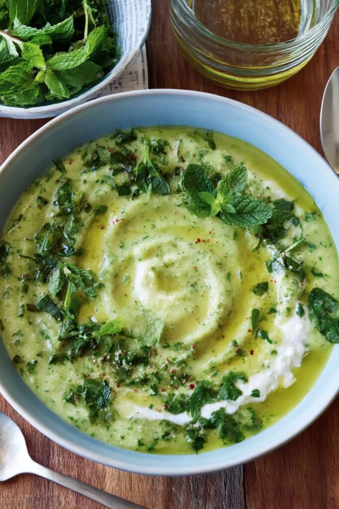 Chilled Melon, Cucumber, and Mint Soup Recipe