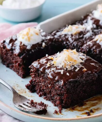 Chocolate-Coconut Sheet Cake Recipe