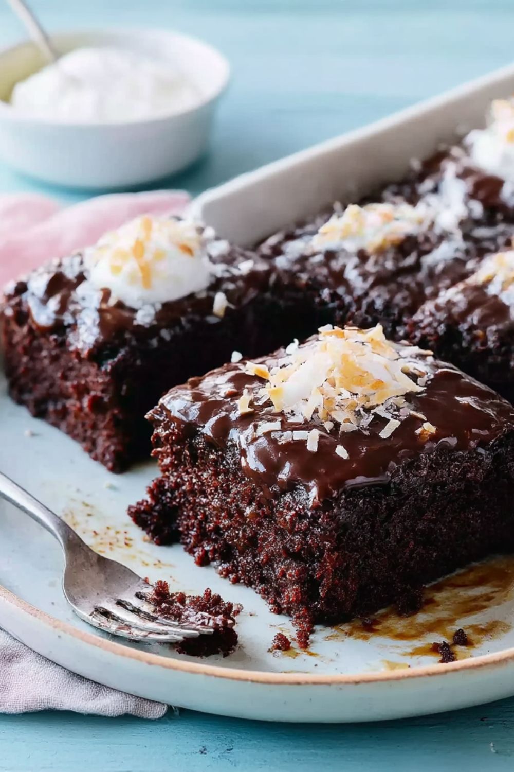 Chocolate-Coconut Sheet Cake Recipe