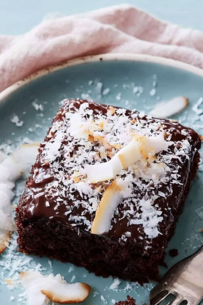 Chocolate-Coconut Sheet Cake Recipe