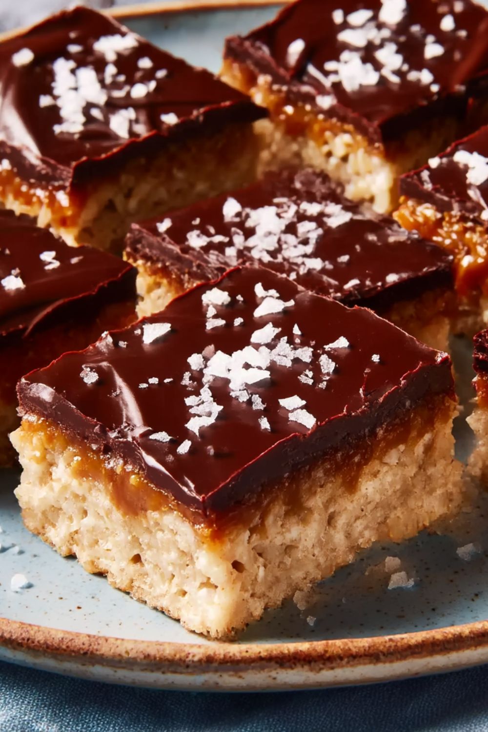 Chocolate-Peanut-Butter-Caramel Cereal Bars Recipe
