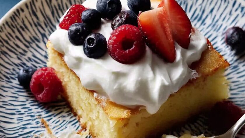 Coconut Cake with Berries and Cream Recipe