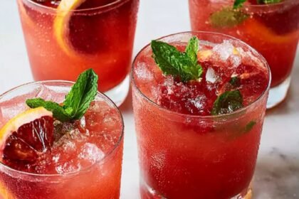 Cranberry Blood-Orange Spritz Recipe
