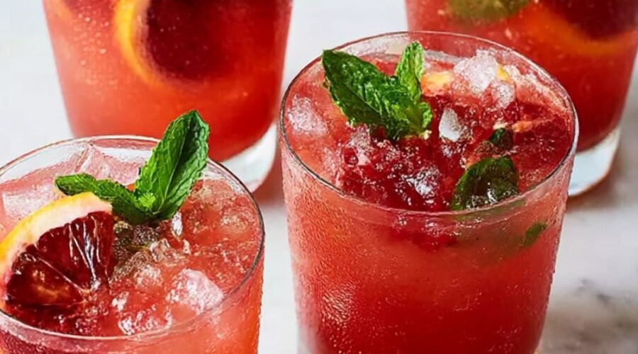 Cranberry Blood-Orange Spritz Recipe
