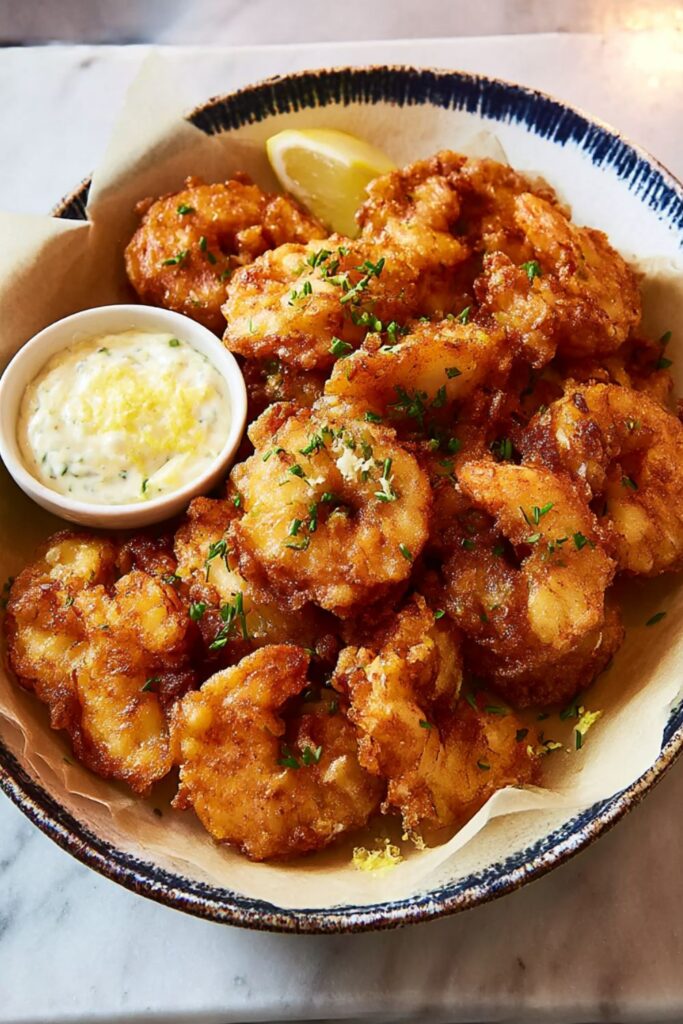 Crunchy Shrimp Fritters Recipe