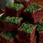 Fudgy Chocolate Brownies with Green Sprinkles Recipe