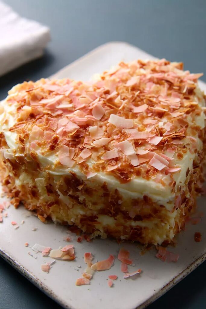Heart-Shaped Coconut Cake Recipe