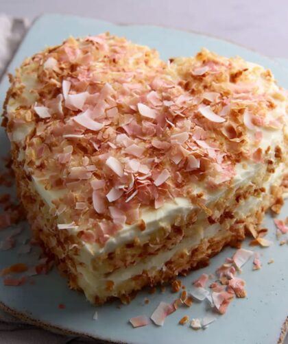Heart-Shaped Coconut Cake Recipe