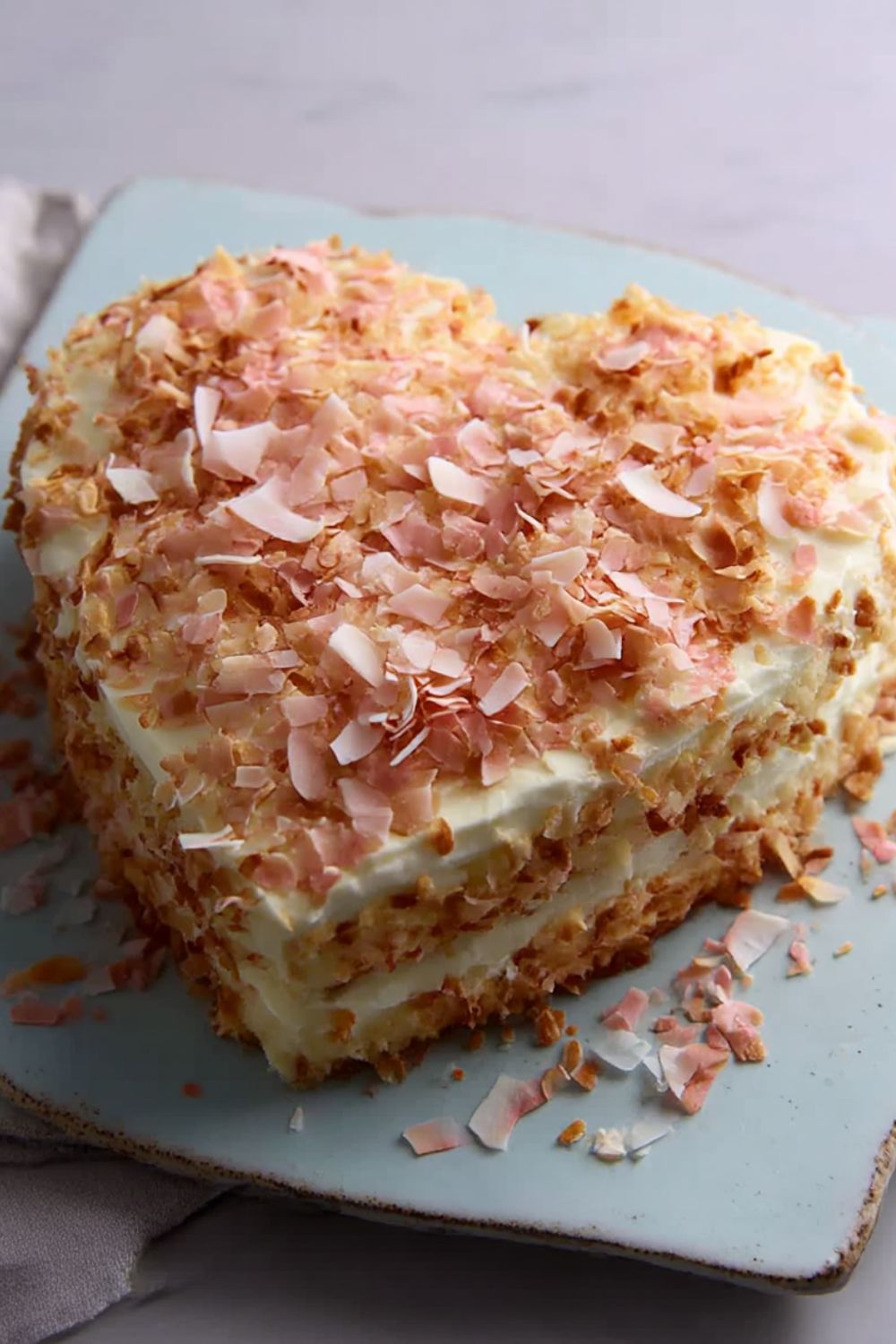 Heart-Shaped Coconut Cake Recipe