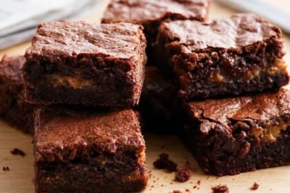 Loaf-Pan Buckeye Brownies Recipe