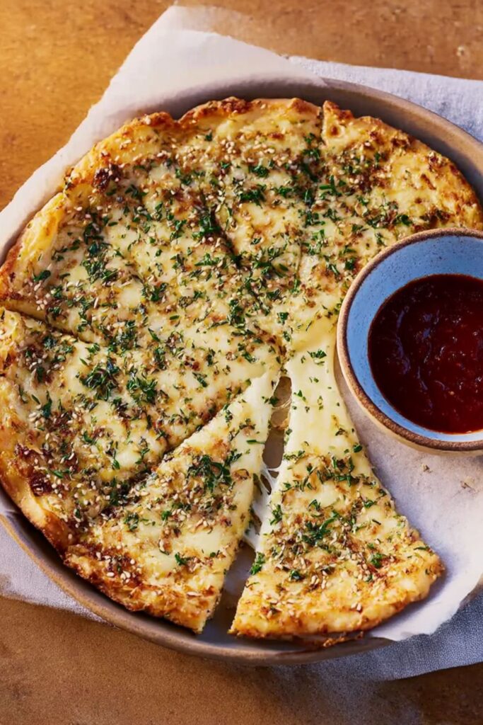 Mozzarella-Stuffed Garlic-and-Herb Bread Recipe