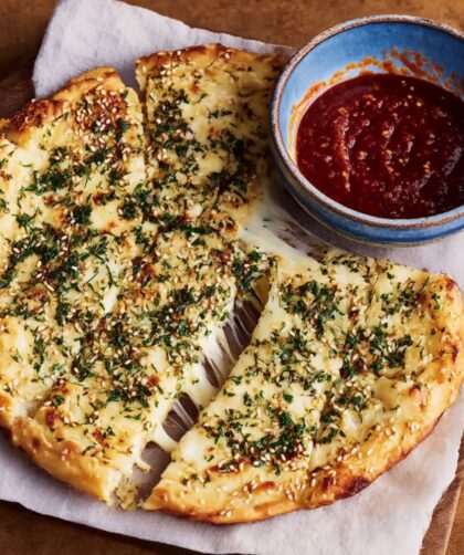 Mozzarella-Stuffed Garlic-and-Herb Bread Recipe