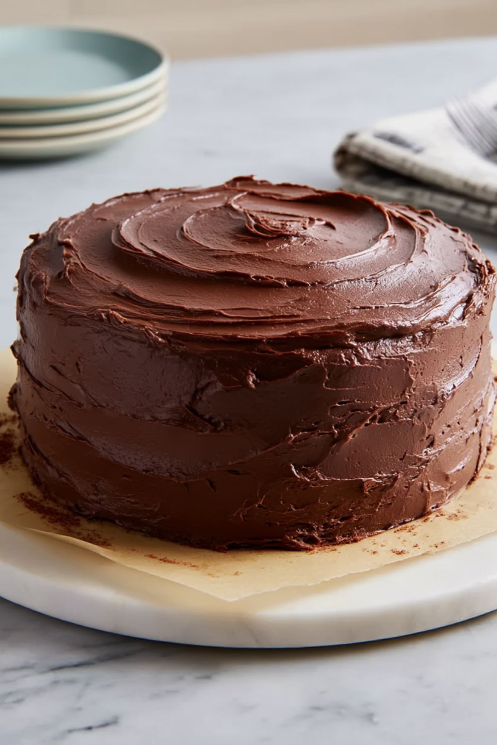 One-Bowl Chocolate Cake With Chocolate Frosting Recipe