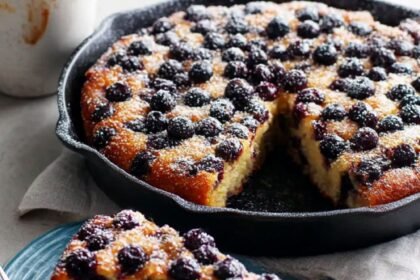 Oven-Baked Blueberry Pancake Recipe