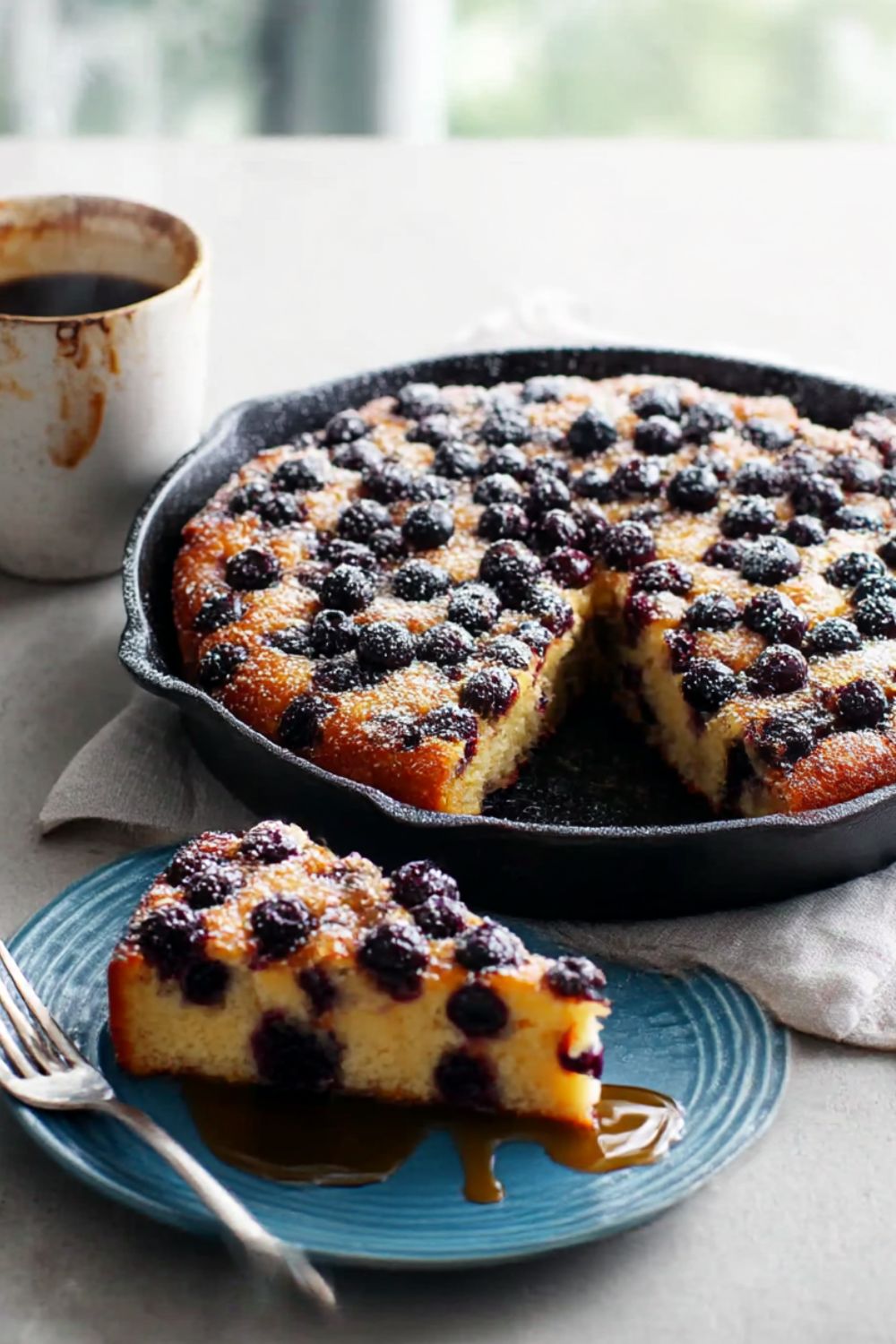 Oven-Baked Blueberry Pancake Recipe