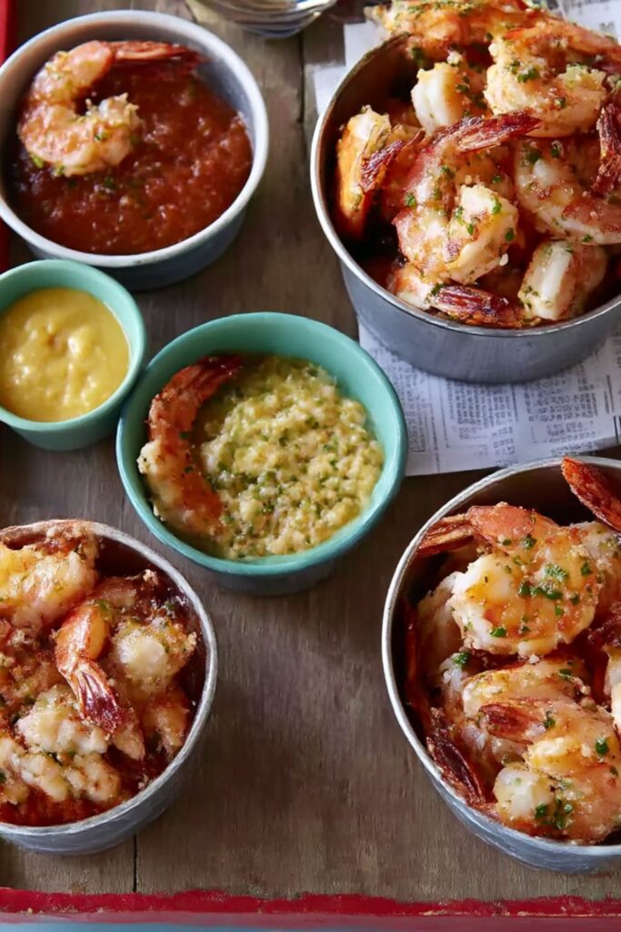Shrimp Cocktail with Three Sauces Recipe