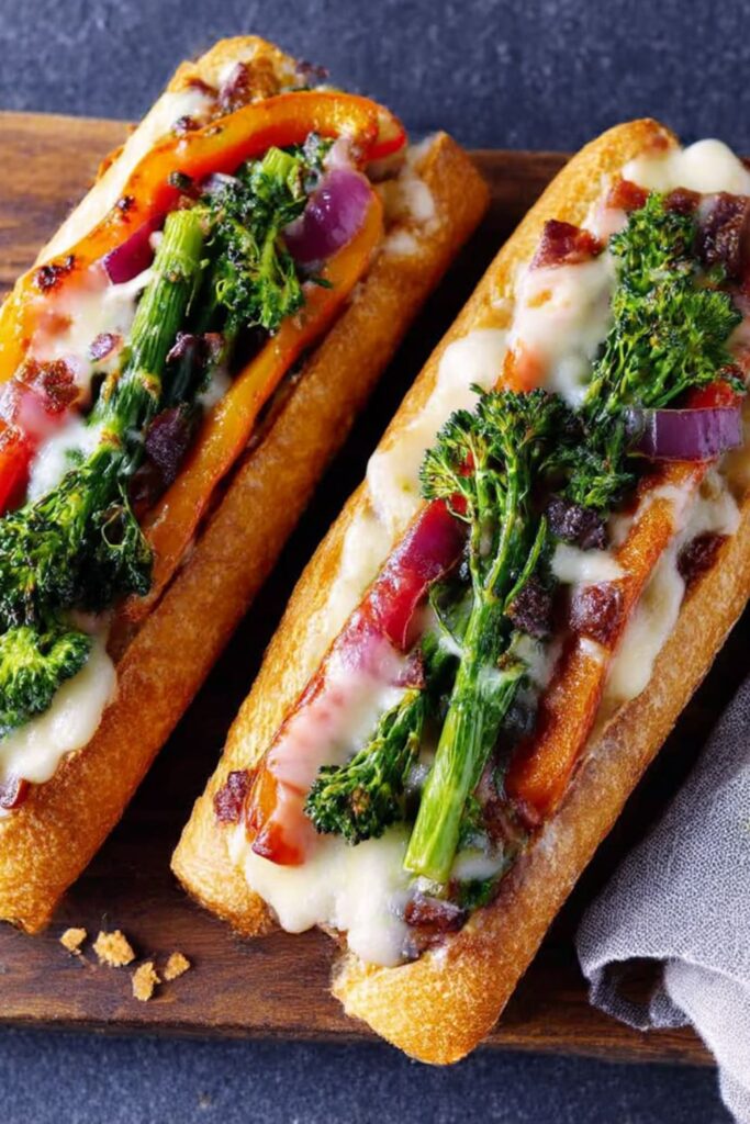 Summer-Veggie Melts with Caper Sauce Recipe