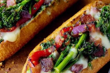Summer-Veggie Melts with Caper Sauce Recipe