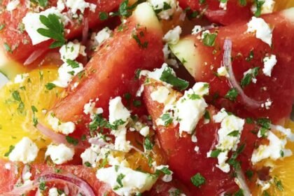 Watermelon, Orange, and Feta Salad Recipe
