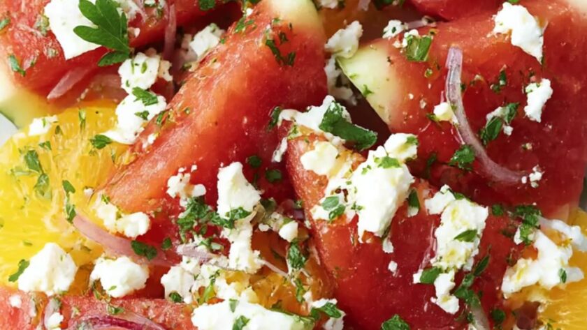 Watermelon, Orange, and Feta Salad Recipe