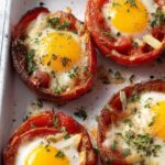 Baked Eggs in Whole Roasted Tomatoes Recipe
