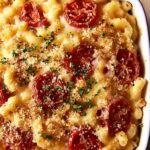 Baked Mac and Cheese with Broiled Tomatoes Recipe