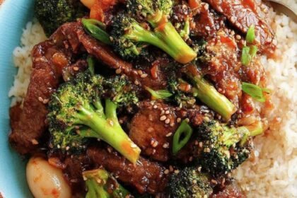 Broiled Beef and Broccoli Stir-Fry with Water Chestnuts Recipe