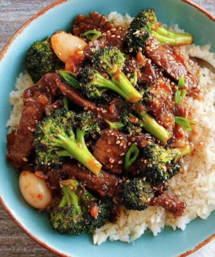 Broiled Beef and Broccoli Stir-Fry with Water Chestnuts Recipe