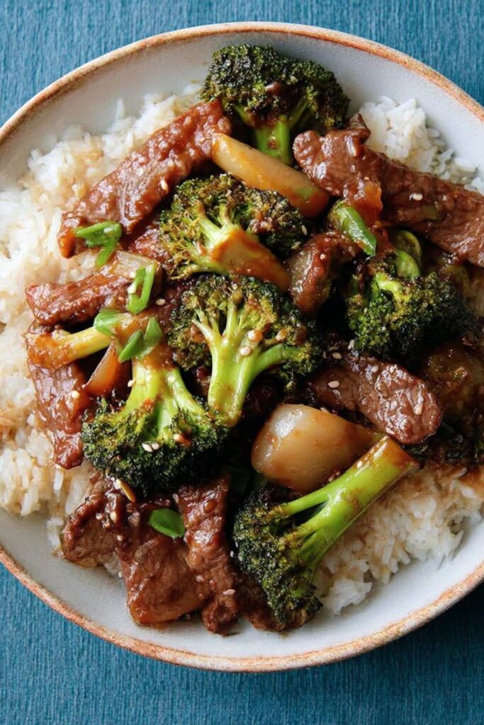 Broiled Beef and Broccoli Stir-Fry with Water Chestnuts Recipe