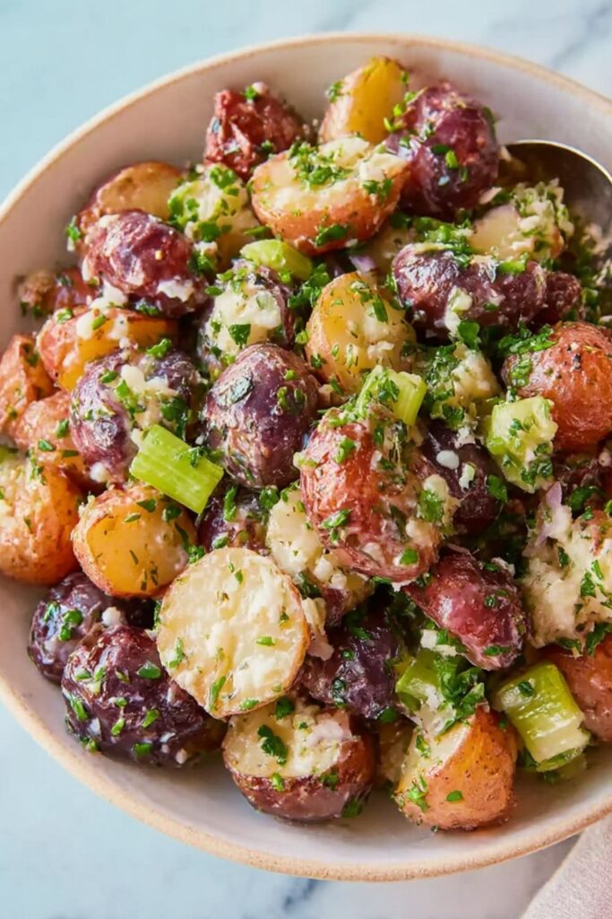 New Potato Salad with Red-Wine Vinaigrette Recipe