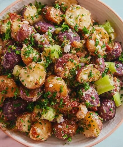 New Potato Salad with Red-Wine Vinaigrette Recipe