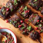 Pomegranate Skirt-Steak Kebabs Recipe