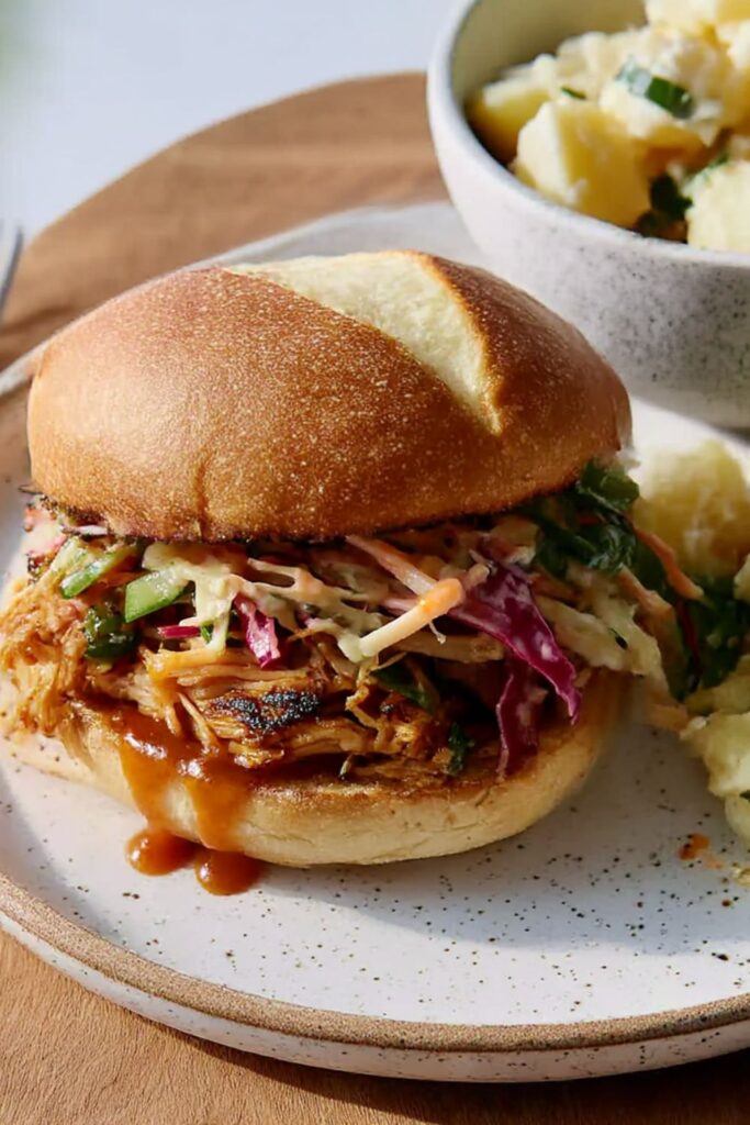 Pulled BBQ-Chicken Sandwiches Recipe