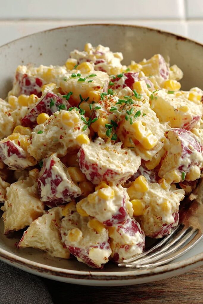 Smoky Potato Salad With Corn and Chipotles Recipe