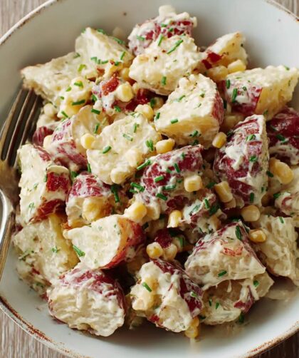 Smoky Potato Salad With Corn and Chipotles Recipe