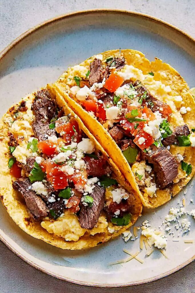 Steak-and-Egg Tacos Recipe