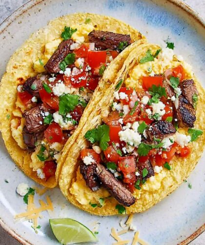 Steak-and-Egg Tacos Recipe